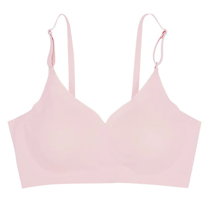 CINOON Seamless Bras for Woman Push Up Underwear Sleep Removable Padded Bralette One Piece Brassiere Wireless Comfort Intimate