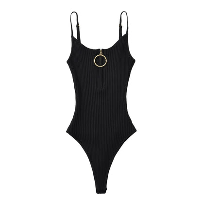 Sexy bodysuit women pink knitted tops women 2024 Summer bodycon bodysuits black camisole bodysuits crochet top backless green