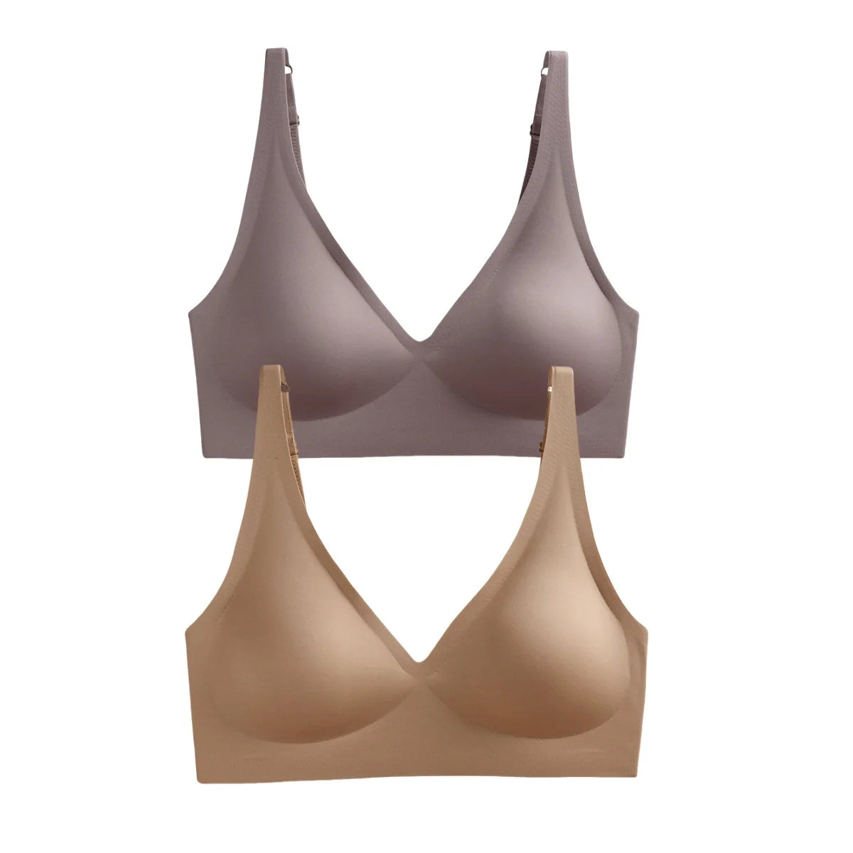 2Pcs/Set Seamless Bras For Women Wireless Underwear Push Up Brassiere Soft Padded Intimates Female Sexy Lingerie Sleepwear S-XXL