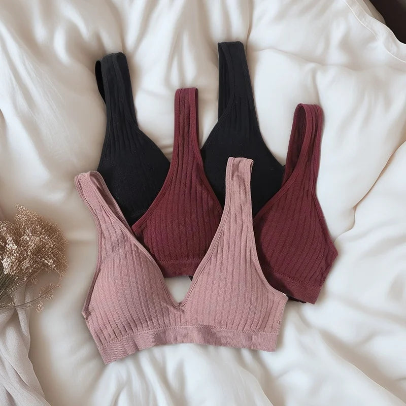 Seamless Bras For Women Sports Deep V Bra Tops Female Non-wire Brassiere Women Underwear Backless Sexy Lingerie Soft Intimates