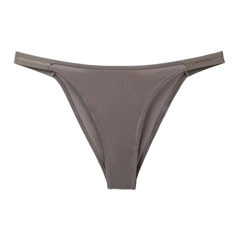 Ice Silk Thongs Women's Panties Luxury Bikini G-String Seamless Underwear Low Waist Briefs Female Underpant Pantys Sexy Lingerie