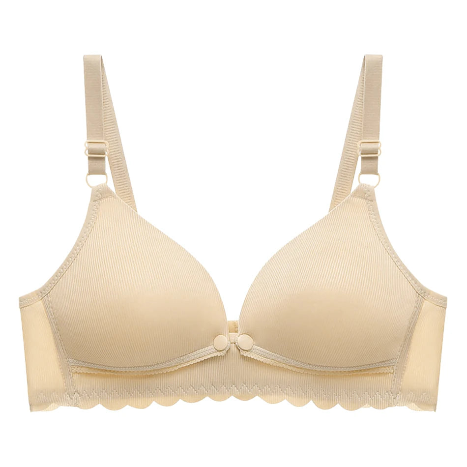 Women Pregnancy Nursing Bra Comfortable Anti Sagging Front Opening Buckle Postpartum Breastfeeding Convenient Bras New
