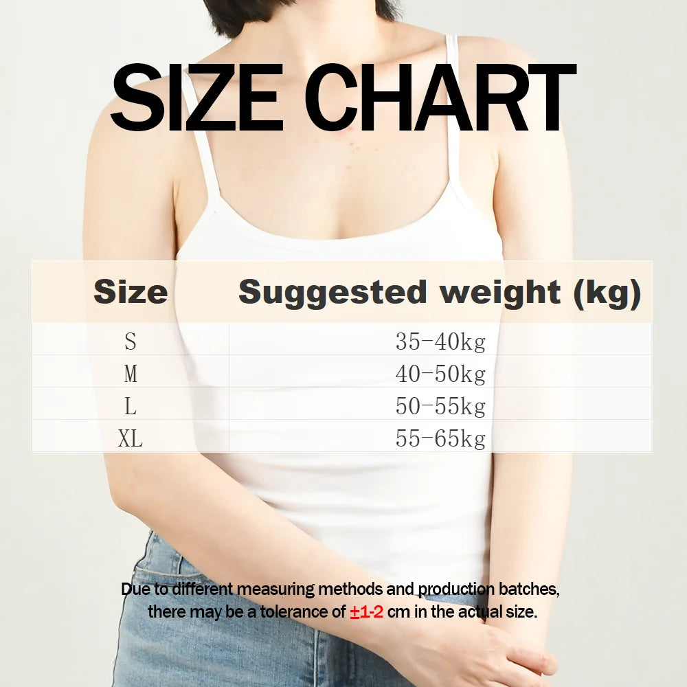 Sexy Summer Sleeveless T-Shirt  Spaghetti Strap Cropped Tank Top with Built-in Bra Fashion Solid Color Sporty Camisole