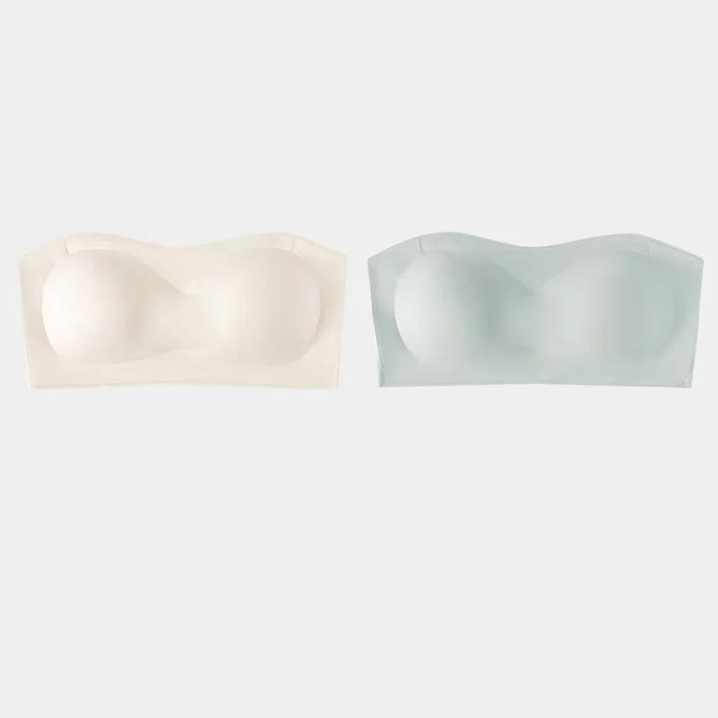 2Pcs/Set Strapless Adhesive Bra Push-Up Non-Slip Small Chest Lightweight Sexy Invisible Lingerie Women Everyday Party Wedding