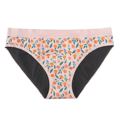 Teen & Women's Period Underwear - 4-Layer Leakproof Cotton Briefs for Medium Flow, Reusable Menstrual Panties