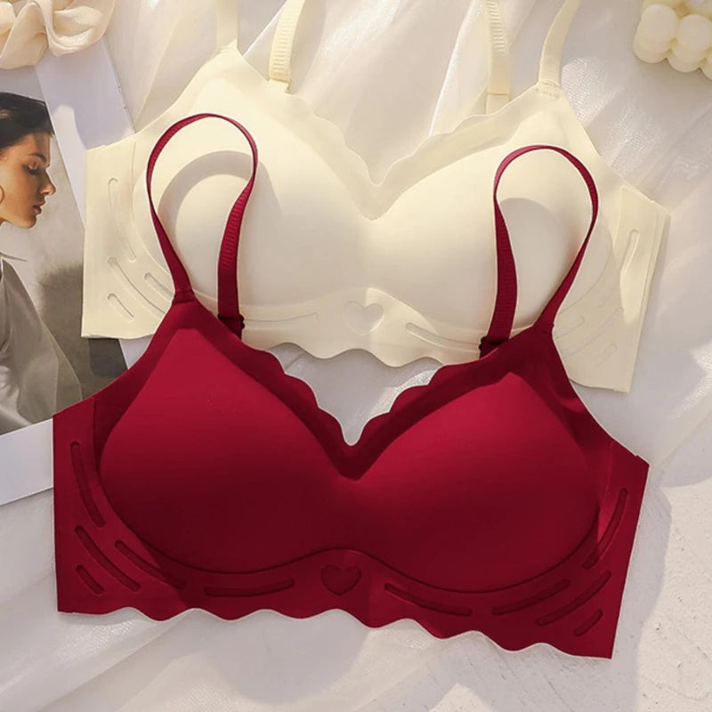 Women's Seamless Push-Up Sleeping Bra - No Steel Ring Beautiful Back Design for All Chest Sizes Big Or Small Sexy Underwear