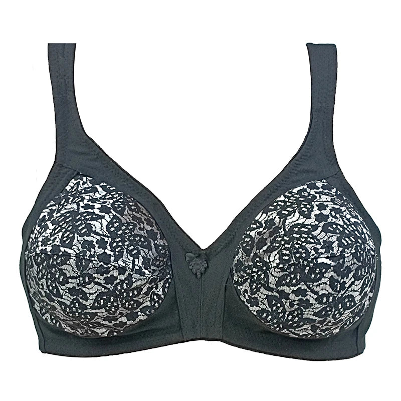 Comfortable Cotton Bra For Women Wireless Bras Plus Size 52F 54E Underwear Soft Lingerie 2024 New Arrival
