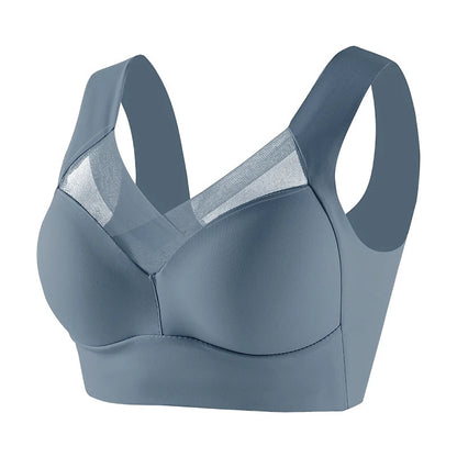 Women Seamless Plus Size Bras Sexy Patchwork Lace Top Push Up Sports Brassiere Female Backless Fitness Sleep Vest Bralette New