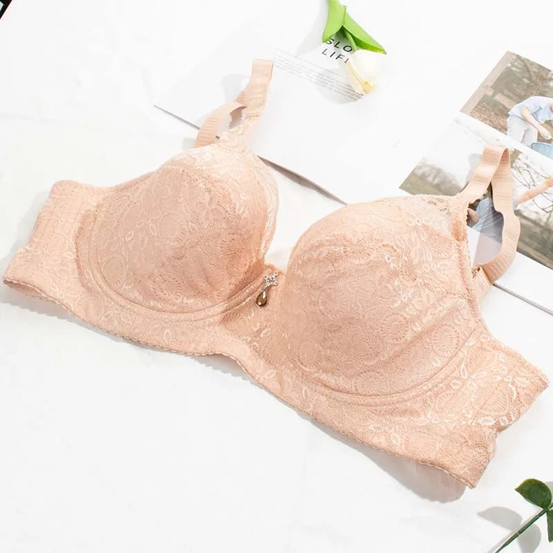 FallSweet Plus Size Push Up Bras for Women Full Coverage Underwire  Bra Sexy Lace Brassiere