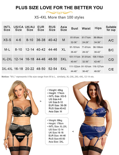 Comeondear Delicate Lace Stitching Exquisite Metal Buckle Bra Set And Garter Belt Panty Erotic Lingerie Hot Underwear Two Pieces