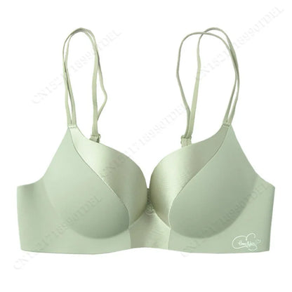 Seamless Sexy Lingerie Deep V 3/4 Cup Push Up Women Bra Comfortable Breathable Underwear Wireless Female Bralette Intimates