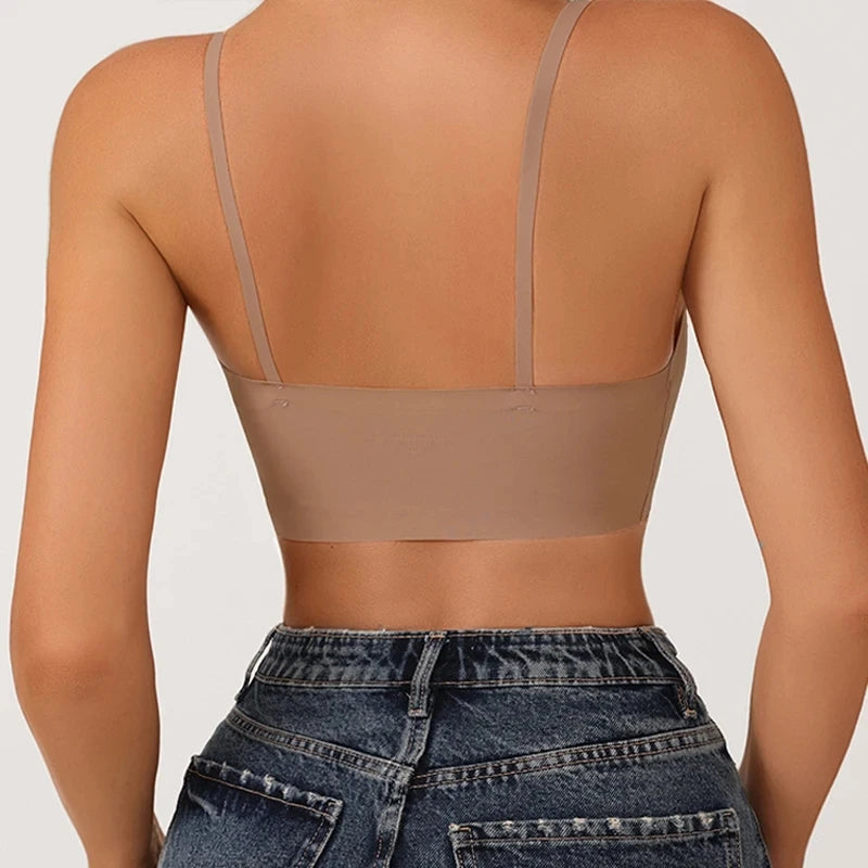 Seamless Bras for Woman Push Up Underwear Sleep Removable Padded Bralette One Piece Brassiere Wireless Comfort Intimate
