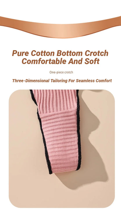 3Pcs Women's Thong Low-rise Panties Solid Color Lingerie Sexy Thongs Fashion Casual Underwear Comfort Fit Women's Tangas