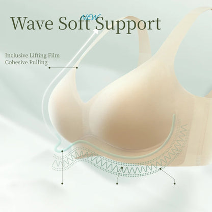 SUJIIN Push Up Seamless Tank Bras for Women Wireless Smooth T-shirt Bras Ladies Comfort Invisible Breathable Bra Female MX320