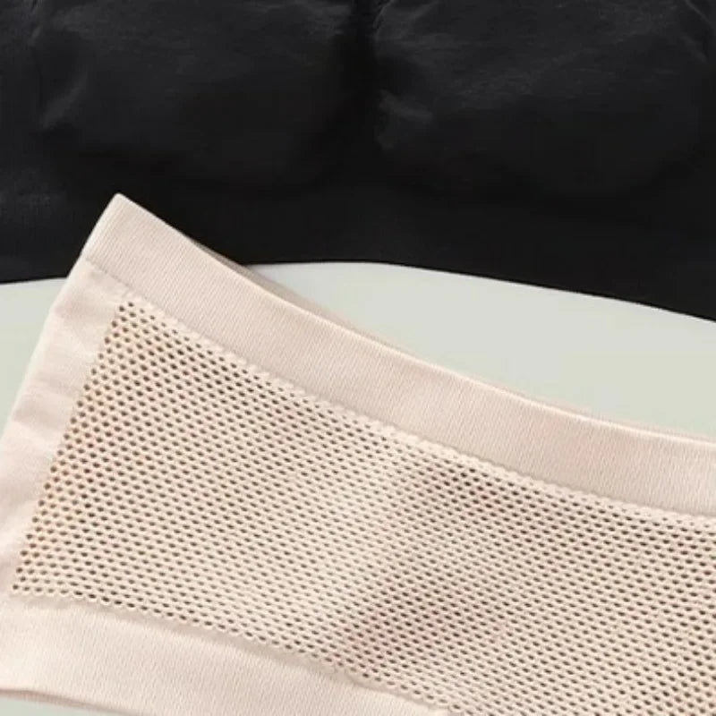 Women Sexy Lingerie Lace Seamless Tube Top Breathable Strapless Bandeau Bra Underwear Without Pad Sleep Underwear Sports Bra