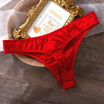 Ice Silk Panties Women Lingerie Underwear Low Waist Seamless Quick-drying Skin-friendly Breathable Briefs Women Intimates  Brief