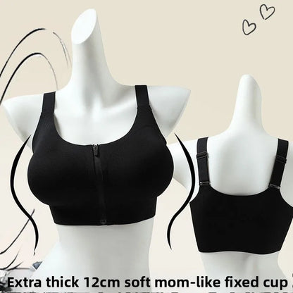 12CM Thickest Push Up Bra for Small Chest - Front Hook, Full Coverage No Gap, Back Smoothing, Ultimate Lift & Shape