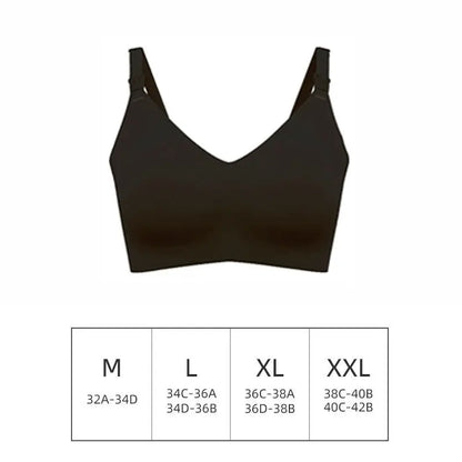 Ultra Thin Laser Cutting Ladies Feeding Bra Seamless Removable Padded Breastfeeding Bras Plus Size Push Up Maternity Support Bra