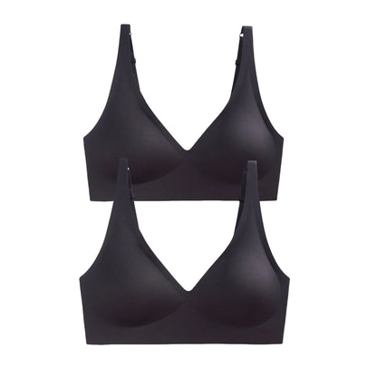 2Pcs/Set Seamless Bras For Women Wireless Underwear Push Up Brassiere Soft Padded Intimates Female Sexy Lingerie Sleepwear S-XXL