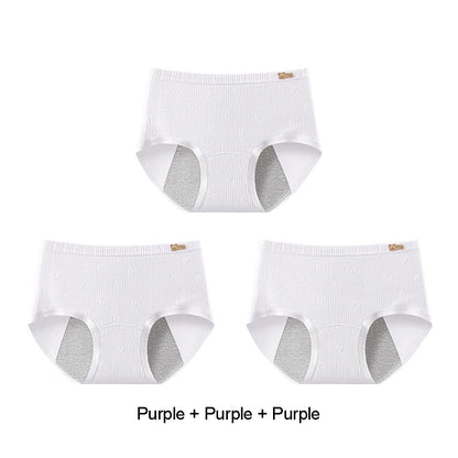 Briefs Panties Women Breathable Leak Proof Incontinence Triangular Panties Set Pack Women's Cotton Briefs Period Underwear Lady