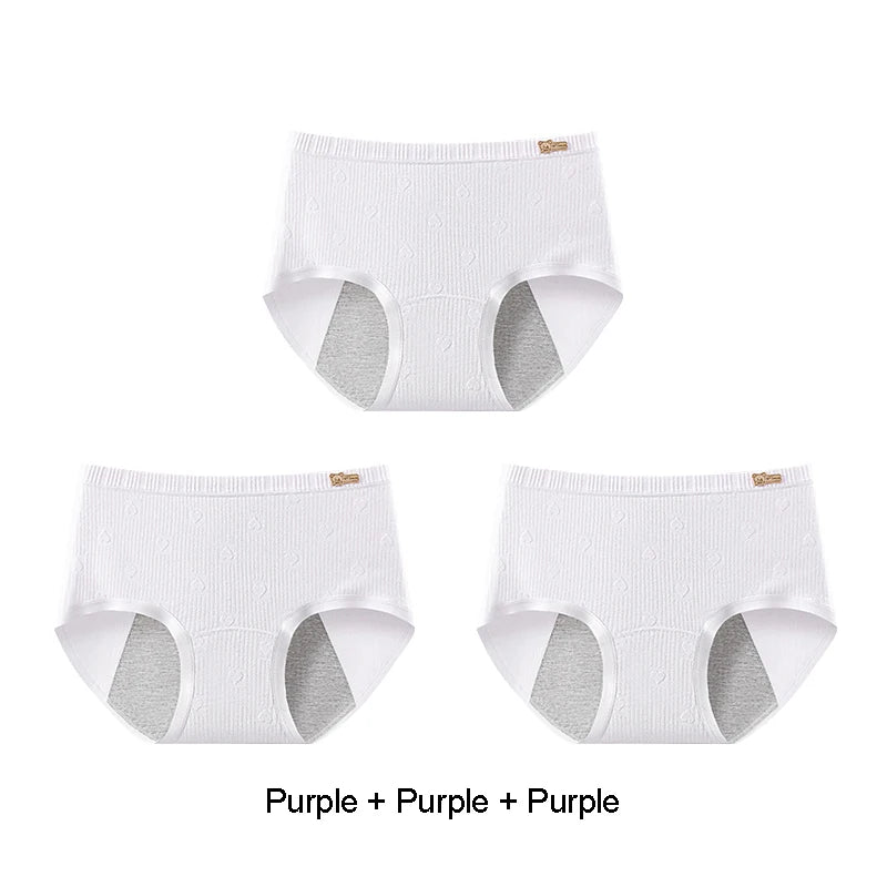 Briefs Panties Women Breathable Leak Proof Incontinence Triangular Panties Set Pack Women's Cotton Briefs Period Underwear Lady