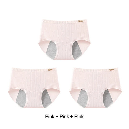 Briefs Panties Women Breathable Leak Proof Incontinence Triangular Panties Set Pack Women's Cotton Briefs Period Underwear Lady