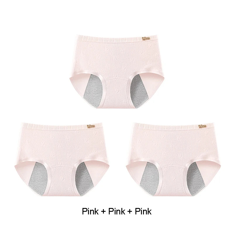 Briefs Panties Women Breathable Leak Proof Incontinence Triangular Panties Set Pack Women's Cotton Briefs Period Underwear Lady