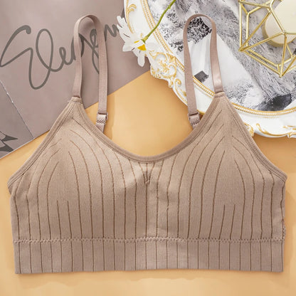 Sexy Wireless Bralette Seamless Women Bra Padded Sleep Tops U-Shaped Back Sports Crop Lingerie Breathable Top Underwear