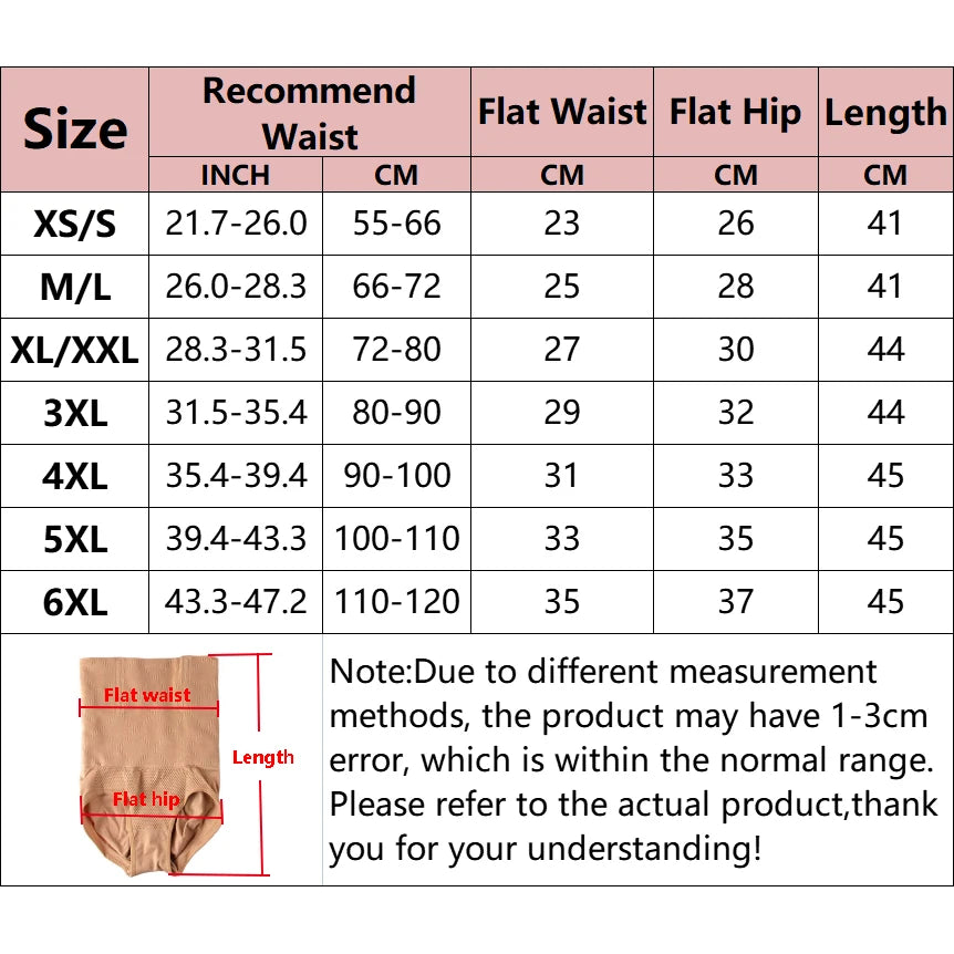 Women High Waist Tummy Control Panties Sexy Panties Shapewear Belly Slimming Underwear Butt Lifter Cincher Briefs Body Shaper