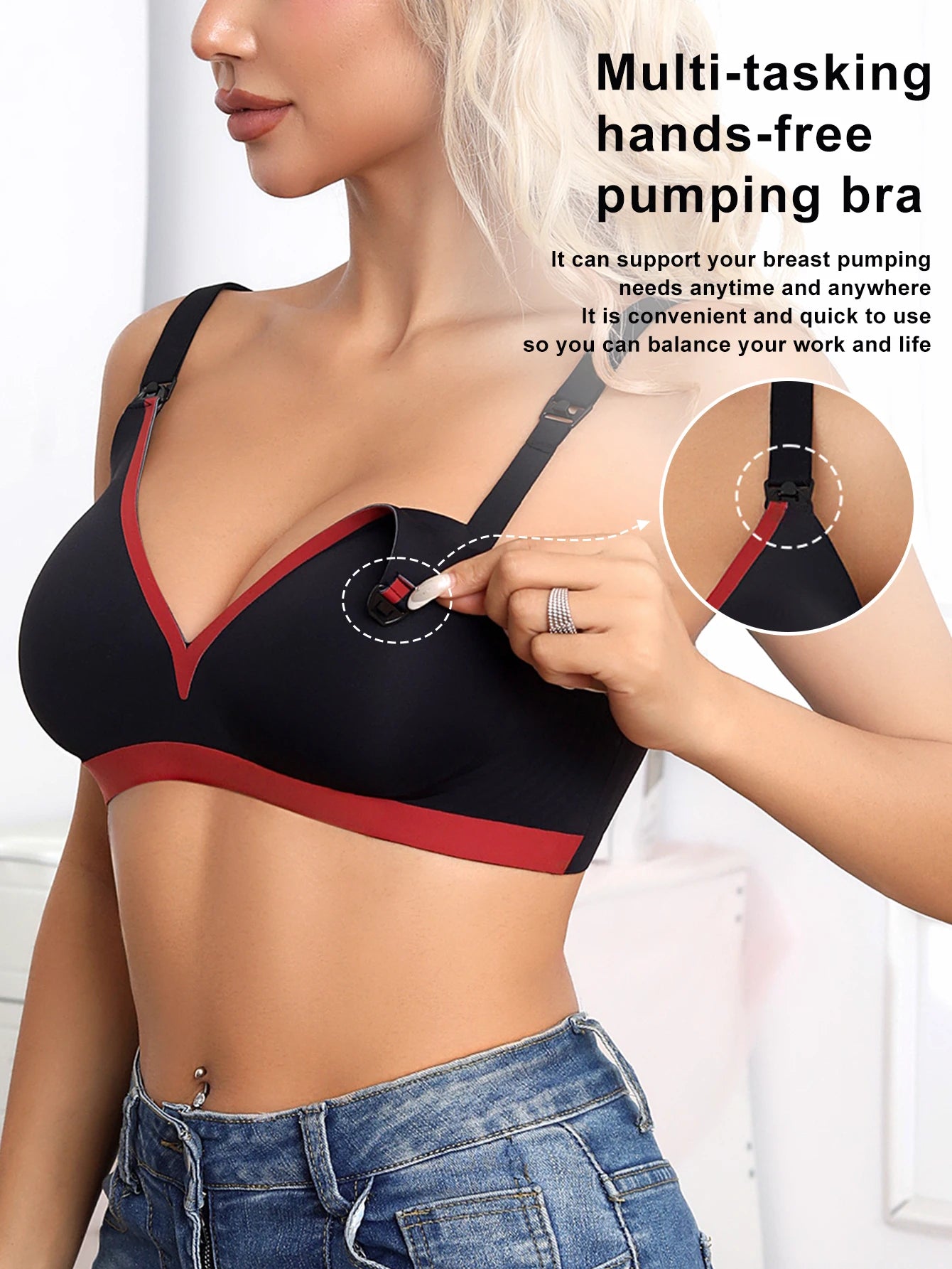 1pcs Seamless Maternity Nursing Bra Front Closure Women Breastfeeding Underwear Comfortable Breastfeeding Bra Pregnant Women