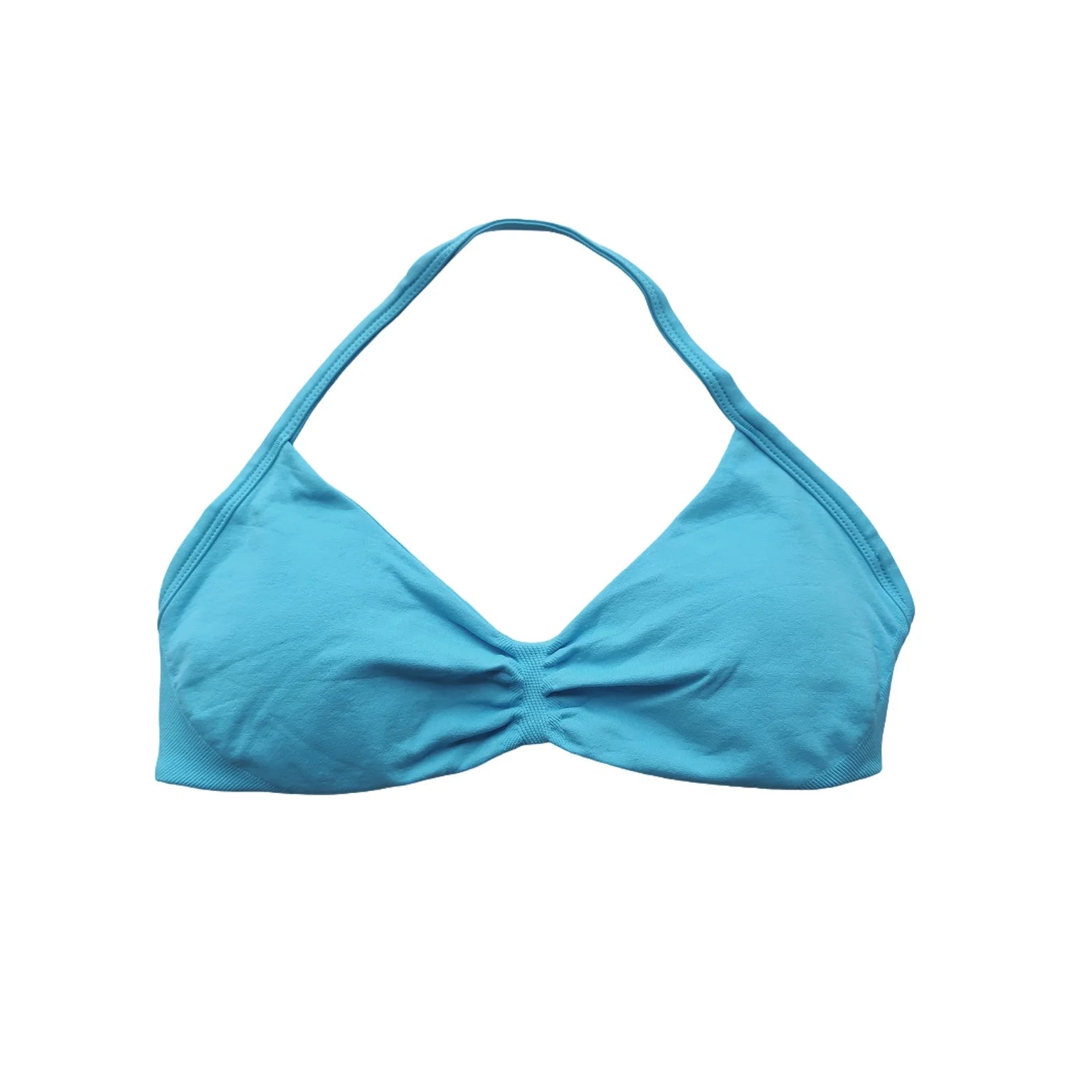 Impact Bra Women's Strappy Backless Halter Sports Bra With Removable Cups Seamless Yoga Gym Workout Activewear Fitness Clothing
