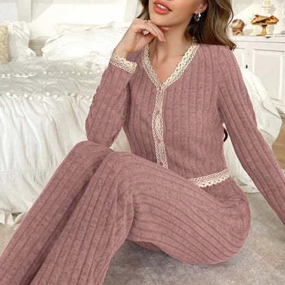 Sleepwear Women Home Wear Set Pajamas Set Woman Big Size Women's Pajamas Pajama Pigma Long Sleeve Winter Sleep Lounge Underwear