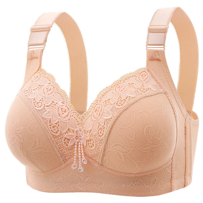 Womens Lace Bras Ultra-Thin Perspective Bralette Deep V Bra Sexy Lingerie Tops Plus Size  Cup Mom's underwear active bra