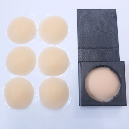 3 Pairs Reusable Nipple Covers Silicone Nipple Pasties For Women Adhesive Breast Petals Chest Sticker No Show Sticky Bra
