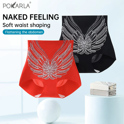 Seamless Mid Rise Tummy Control Panties Butt Lift Antibacterial Shaping Underwear Soft Full Cover Buttock Abdominal Shape Pant
