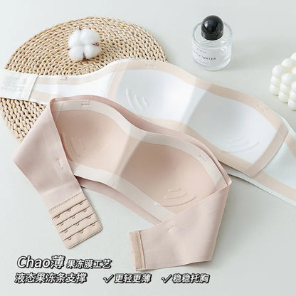 Women Sexy Strapless Bra Push Up Wireless Bras Tube Top Anti-Slip Seamless Invisible Bralette Without Straps Ladies Lingerie