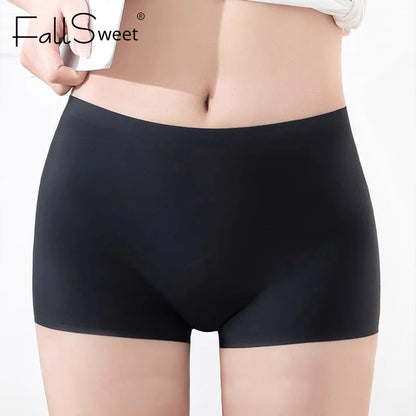 FallSweet 8PCS Anti-See-Through Ice Silk Breathable Seamless Panties for Woman Soft Breathable Underwear Sexy Female Lingerie