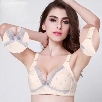 Cotton Nursing Bra Summer Breathable Breastfeeding Bras Women Maternity Plus Big Size Easy Feeding Wire Free