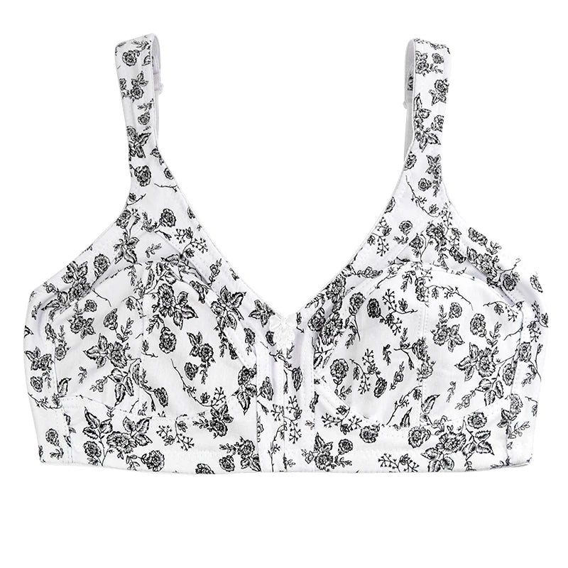 Comfortable Cotton Bra For Women Wireless Bras Plus Size 52F 54E Underwear Soft Lingerie 2024 New Arrival
