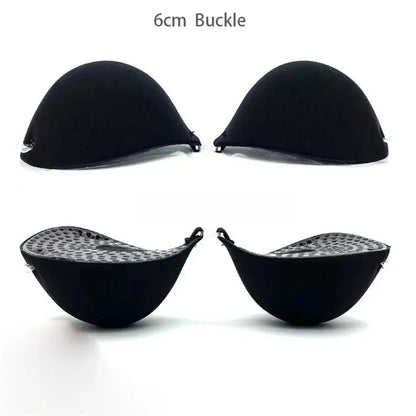 6cm Lift Silicone Adhesive Bra - Waterproof Invisible Push Up for Wedding & Backless Dresses, Natural Curve for Small Chest