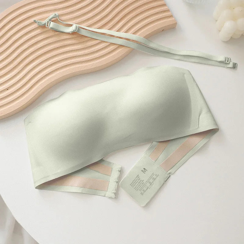 Women Sexy Strapless Bra Push Up Wireless Bras Tube Top Anti-Slip Seamless Invisible Bralette Without Straps Ladies Lingerie