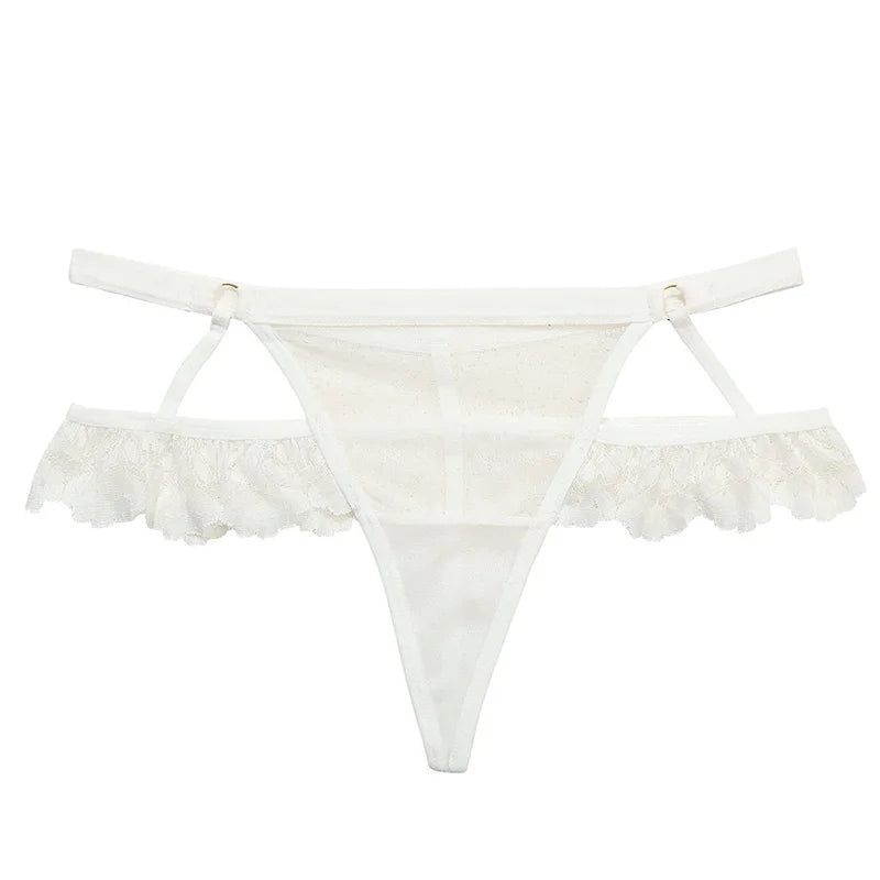 ALLTOOALL Women Sexy Panties Lace Underwear Female Seamless Lingerie Low Waist Transparent Hollow Out G-string Thongs Underpants