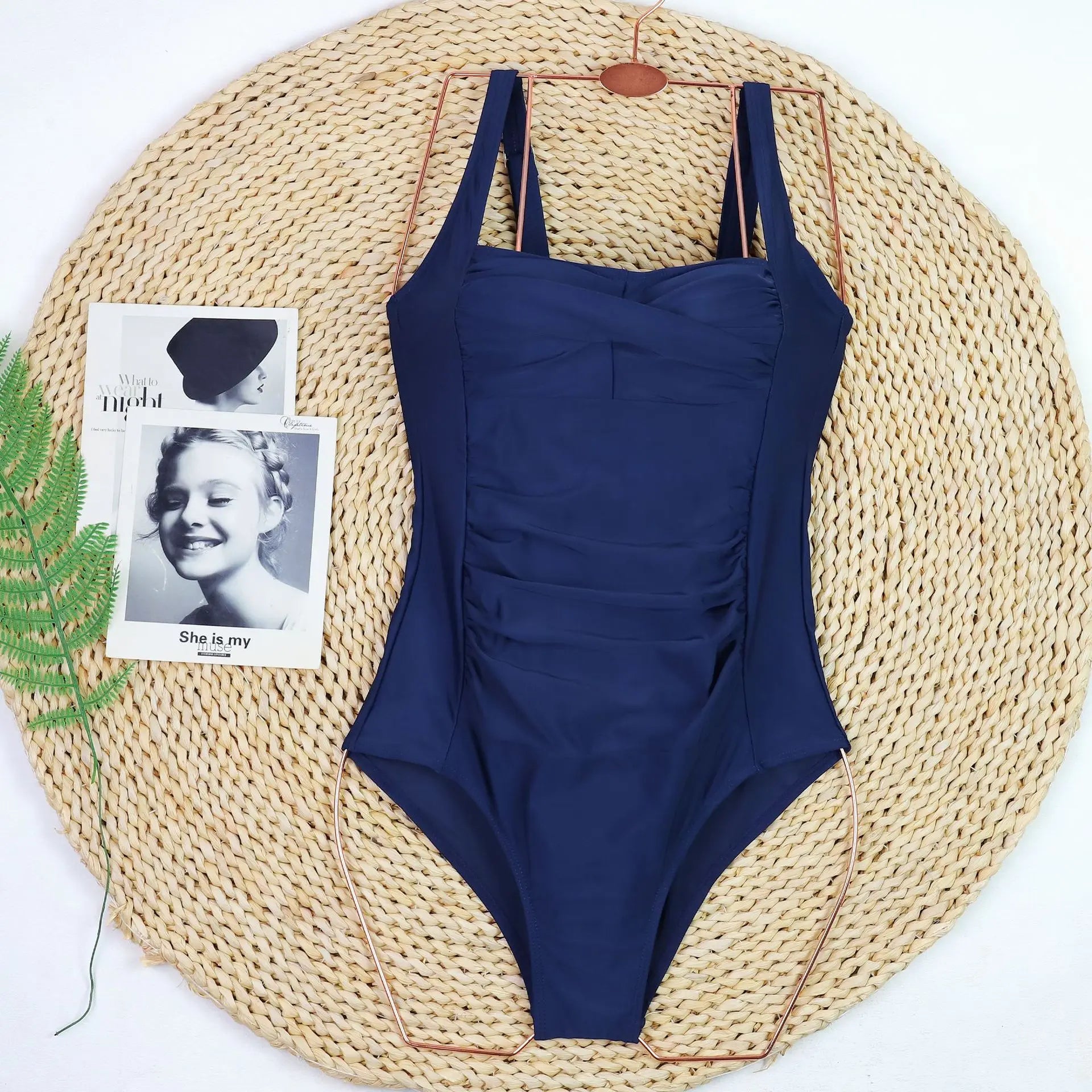 2024 Sexy One Piece Women Swimsuit Push Up Bikini Beach Bodysuit Monokini Tummy Control Swimwear Plus Size Bathing Suit
