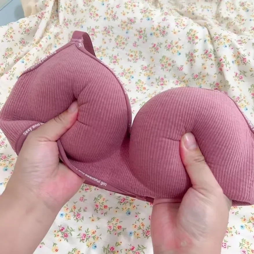 8cm Extreme Push Up Bra for Small Chest AA-A-B Cup Ultra Thick Padding Wireless Bra for Max Lift Deep Plunge Seamless Lingerie