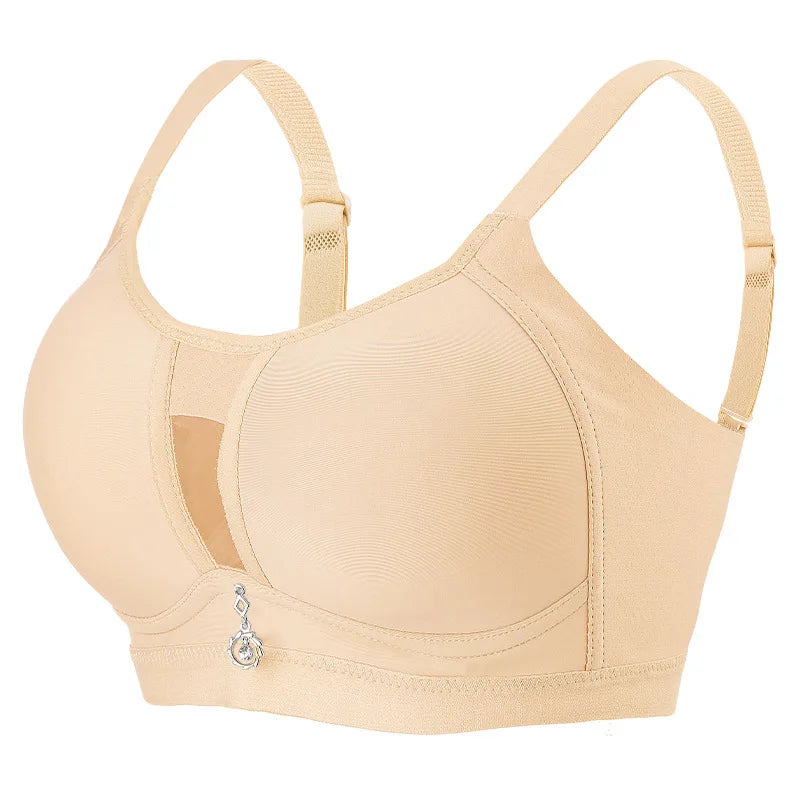 FallSweet Seamless Push Up Bra for Woman Wireless Plus Size Bras with Pendant Women's Intimates No Pads Breathable Brassiere