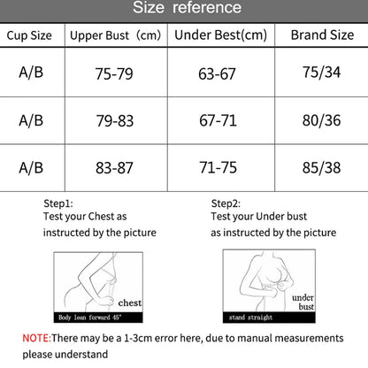 Push Up Bra Sexy Women's for Gathering Small Breasts Deep V Underwire Solid Bras Backless Intimate Underwear Padded Bra