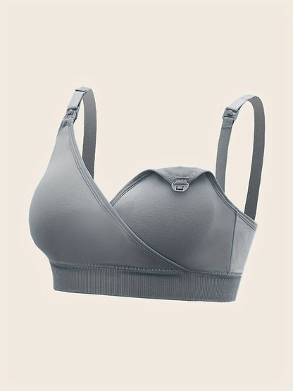 3 PCS Set Breathable Front Open Nursing Bra Maternity Underwear Pregnancy Bra Full Cup Wireless Comfortable Breastfeeding Bra