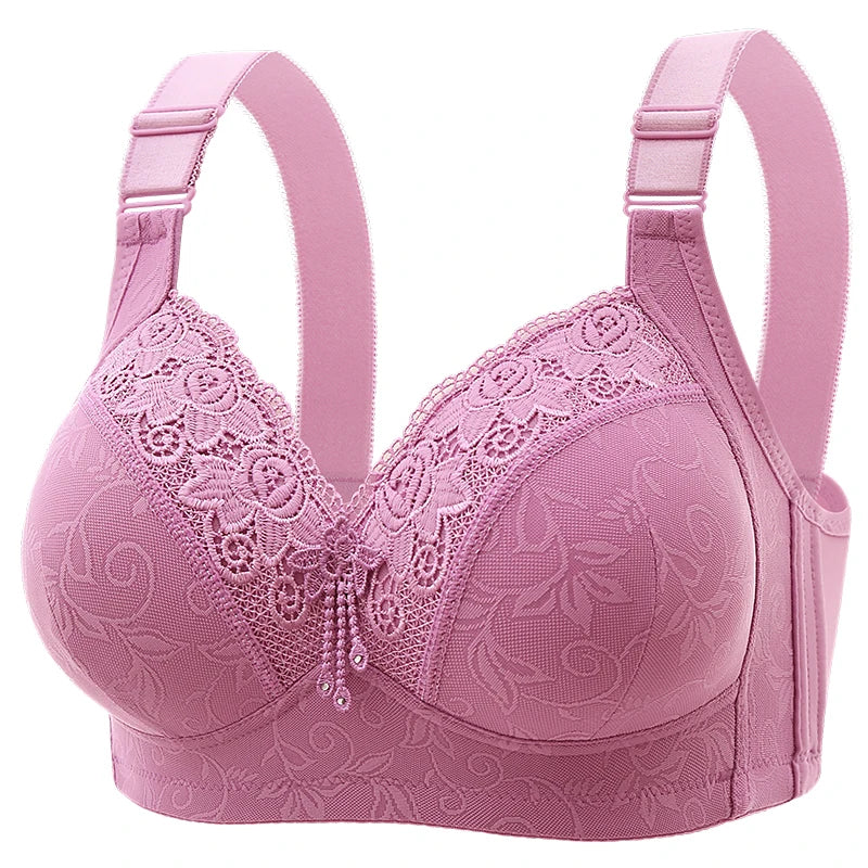 Womens Lace Bras Ultra-Thin Perspective Bralette Deep V Bra Sexy Lingerie Tops Plus Size  Cup Mom's underwear active bra