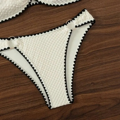 Sexy Trendy Ladies High Waisted Bikini Set Tummy Control Swimwear Breathable Quick Dry Stylish Beachwear Pool Party Outfit 2026