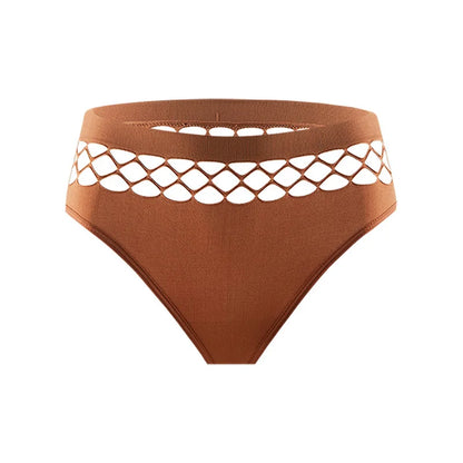 1pcs Mid Waist Thongs Seamless Women's Panties Hottie G-String Lingeries Lady Comfort Hollow-out Briefs Female Shaper Underwears